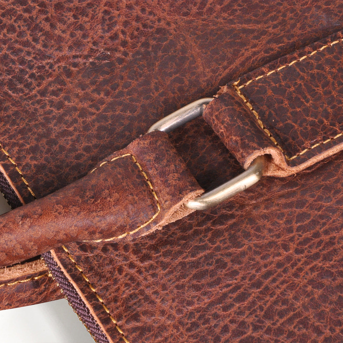Men's Briefcase Crossbody Bag Cowhide Genuine Leather Retro Shoulder Bag Computer Bag