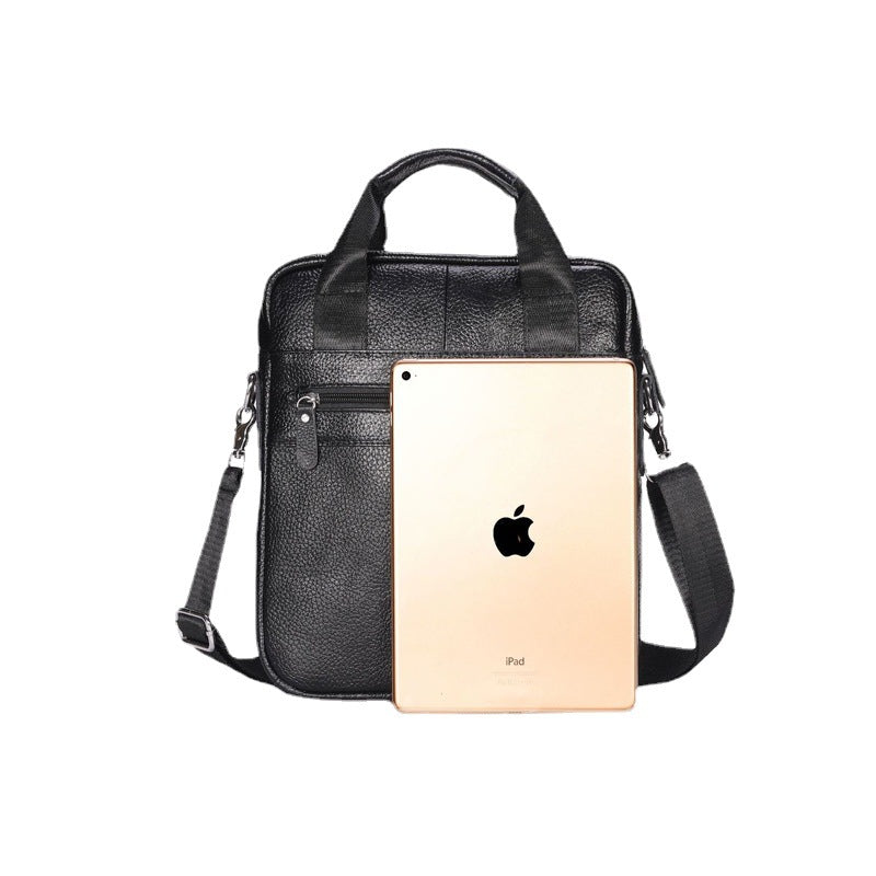 Men's Shoulder Bag Genuine Cowhide Leather Fashion Casual Business Men's Crossbody Bag Handbag
