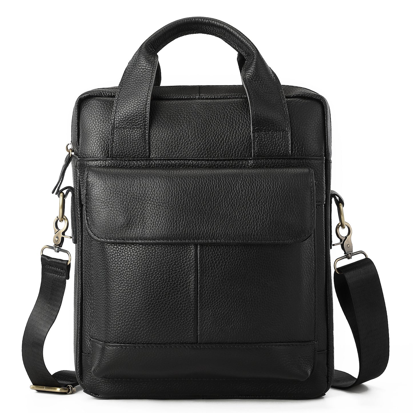 Men's Shoulder Bag Genuine Cowhide Briefcase Retro Business Handbag Men's Crossbody Bag