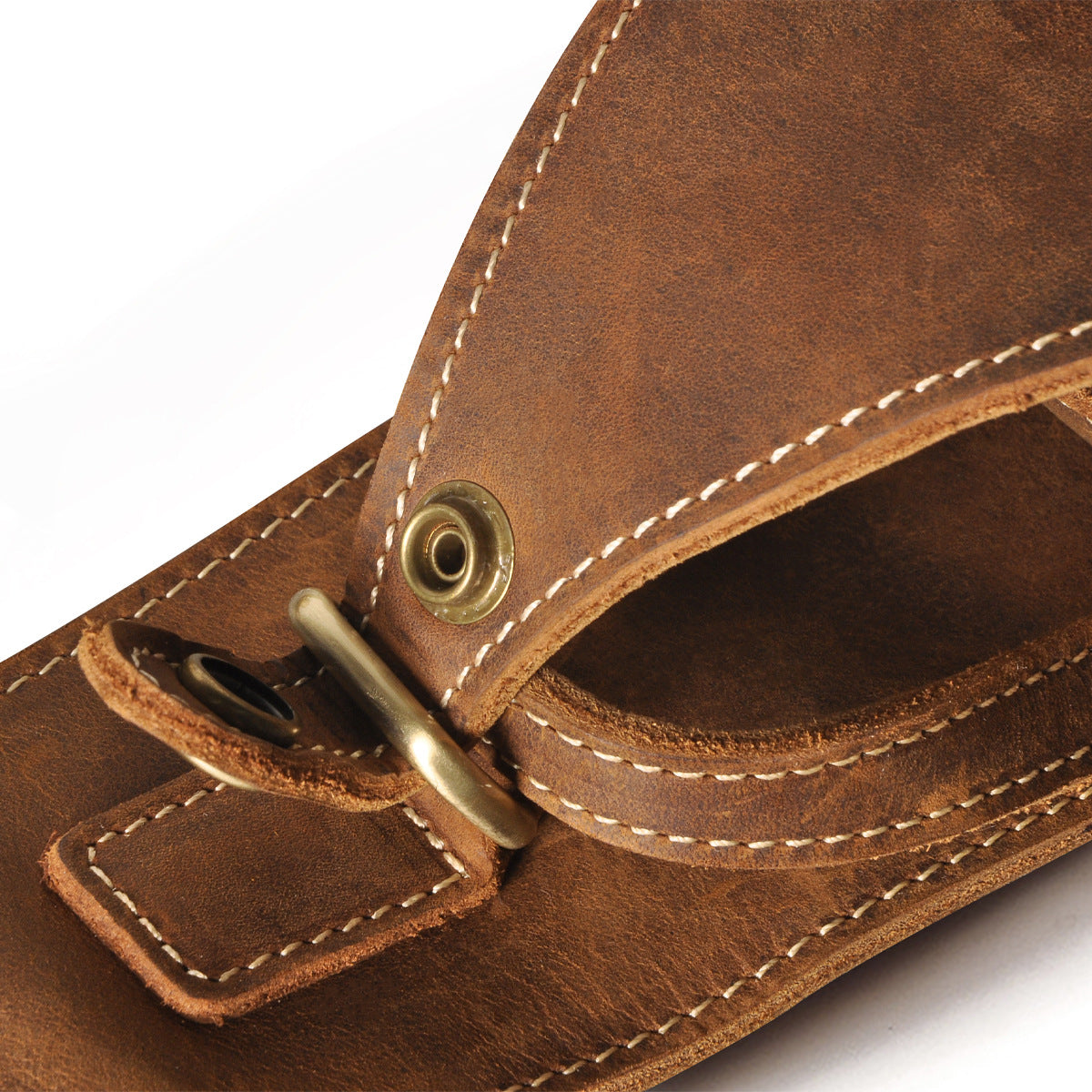 Men's bust bag Genuine cowhide leather outdoor multipurpose crossbody bag for men