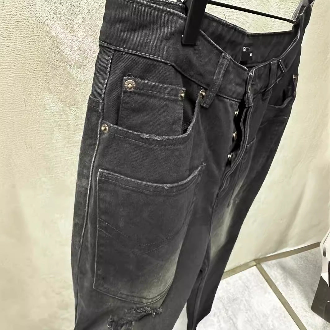BLファッションカジュアル おしゃれ男女ズボンジーパン KZ0072