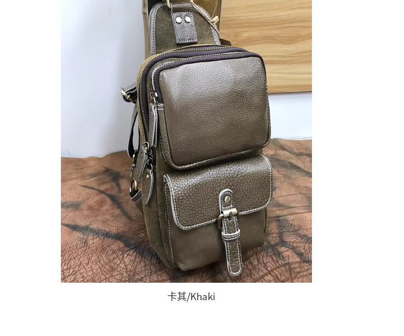 Men's Bust Bag Korean Fashion Casual Waist Pouch Men's Crossbody Shoulder Bag