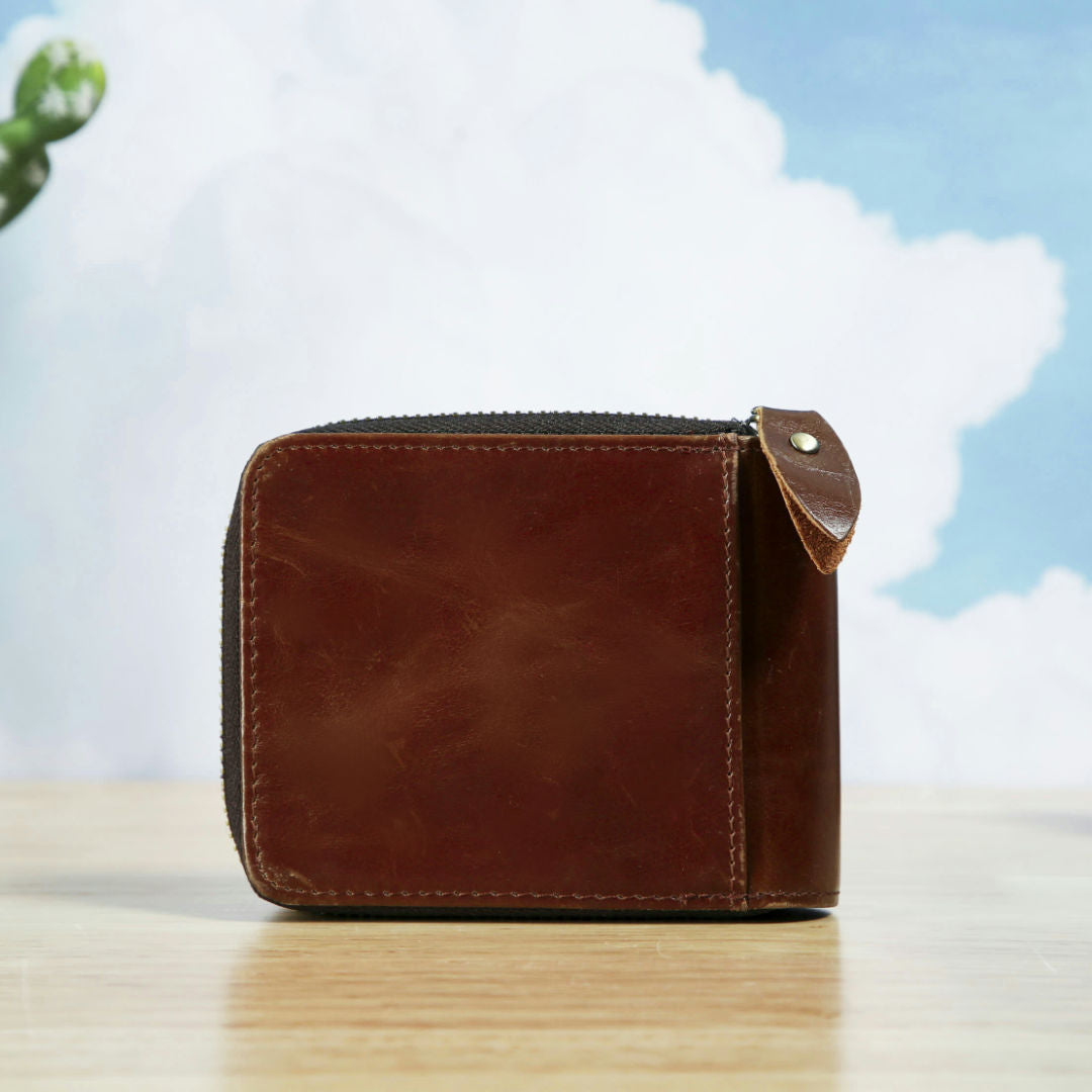 Men's Short Wallet Korean Fashion Multifunctional Zipper Business Coin Card Holder Men's Wallet