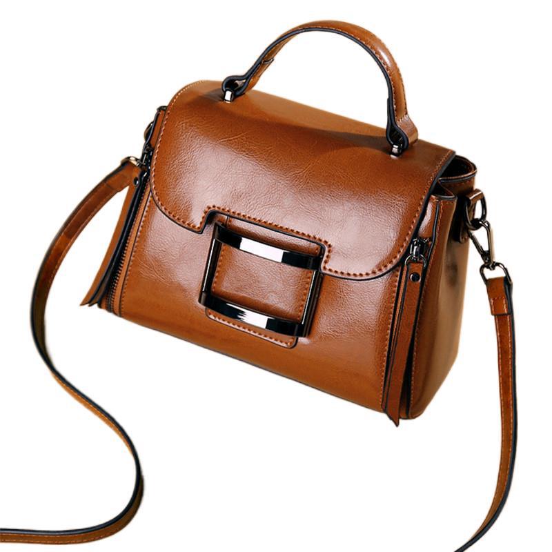 Women's bag Crossbody bag Retro classic handbag Genuine leather square bag Shoulder bag that goes with anything.Pochette