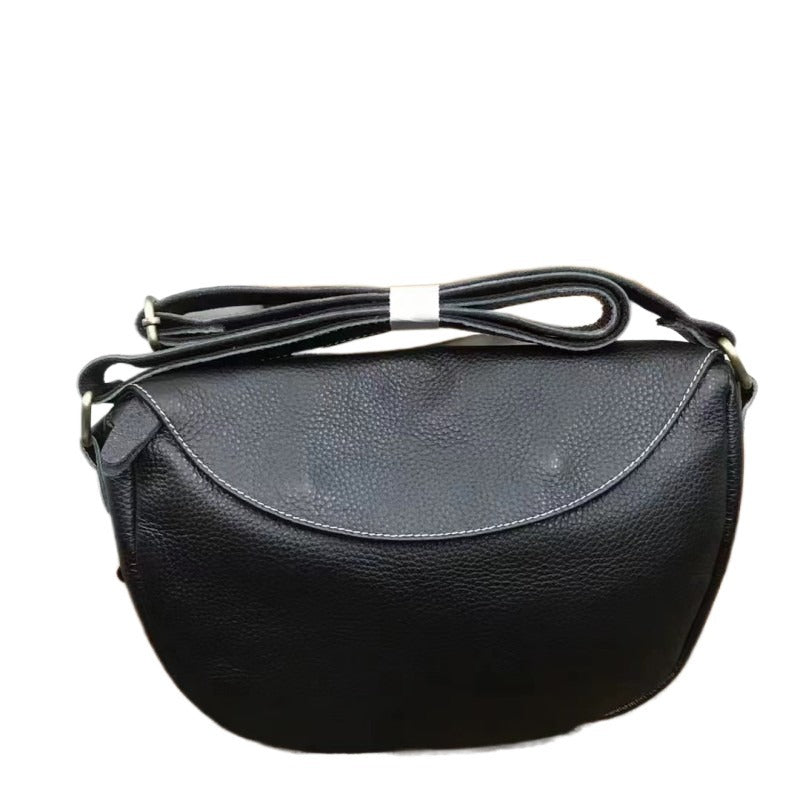 Men's Shoulder Bag Original Cowhide Genuine Leather Commuting Simple Luxury Men's Crossbody Bag