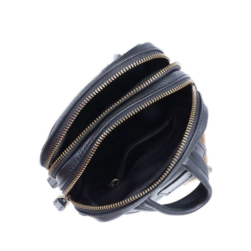 Men's Bust Bag Made of Genuine Cowhide Leather Luxury Casual Fashion Men's Shoulder Bag Crossbody Bag
