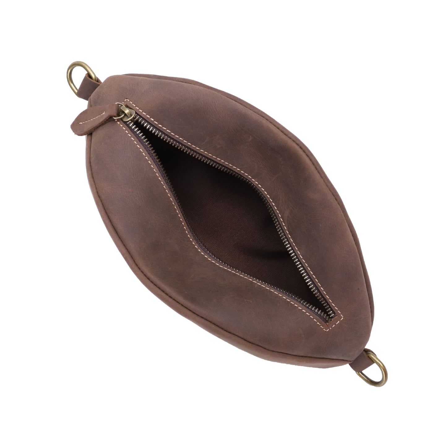 Men's Bust Bag Cowhide Crazy Horse Retro Casual Fashion Shoulder Bag Men's Crossbody Bag Waist Pouch
