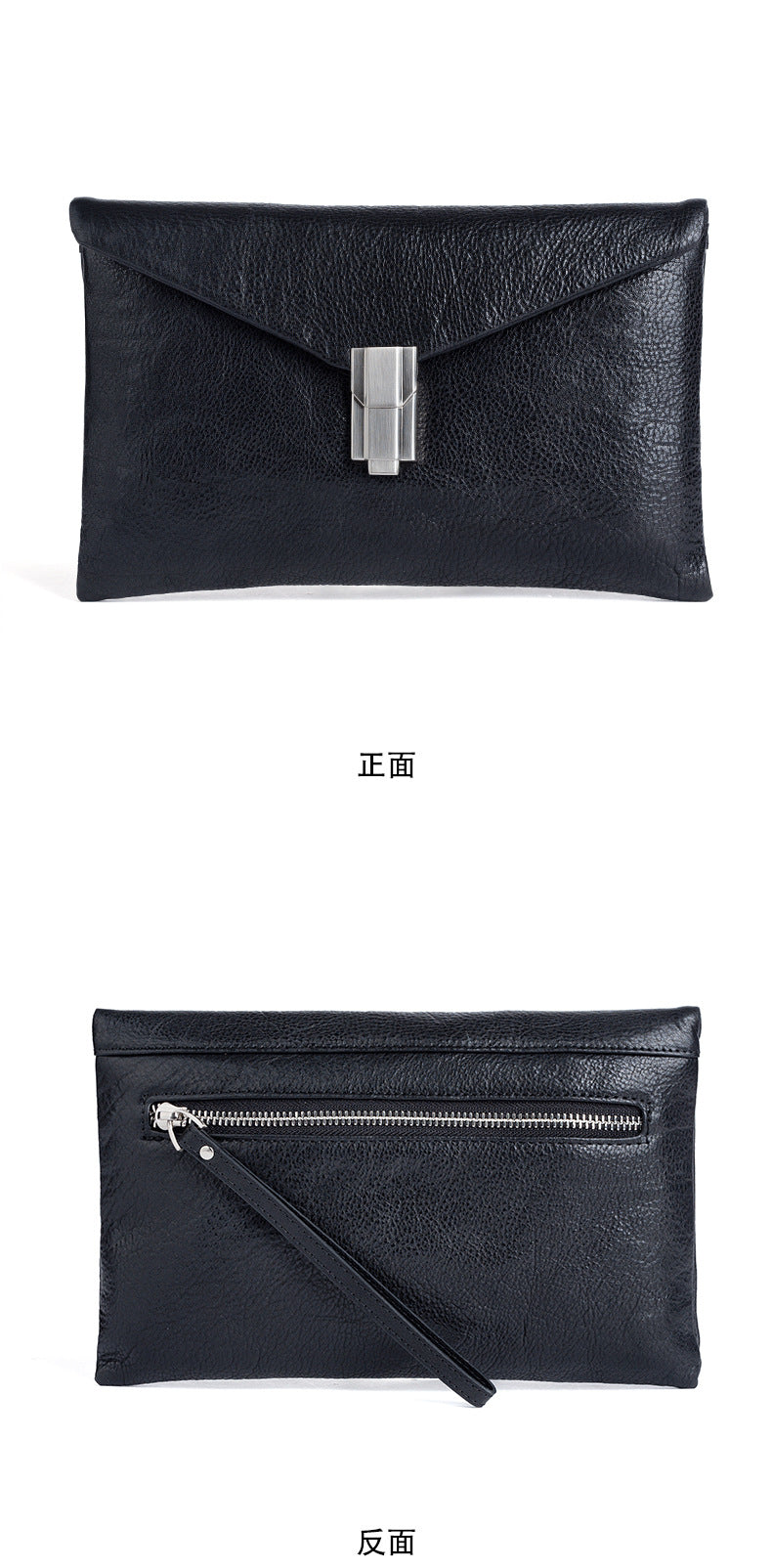 Men's Clutch Bag Cowhide Genuine Leather Retro Casual Men's Handbag