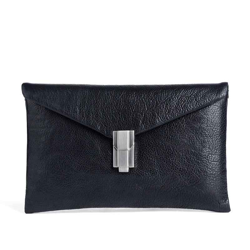Men's Clutch Bag Cowhide Genuine Leather Retro Casual Men's Handbag