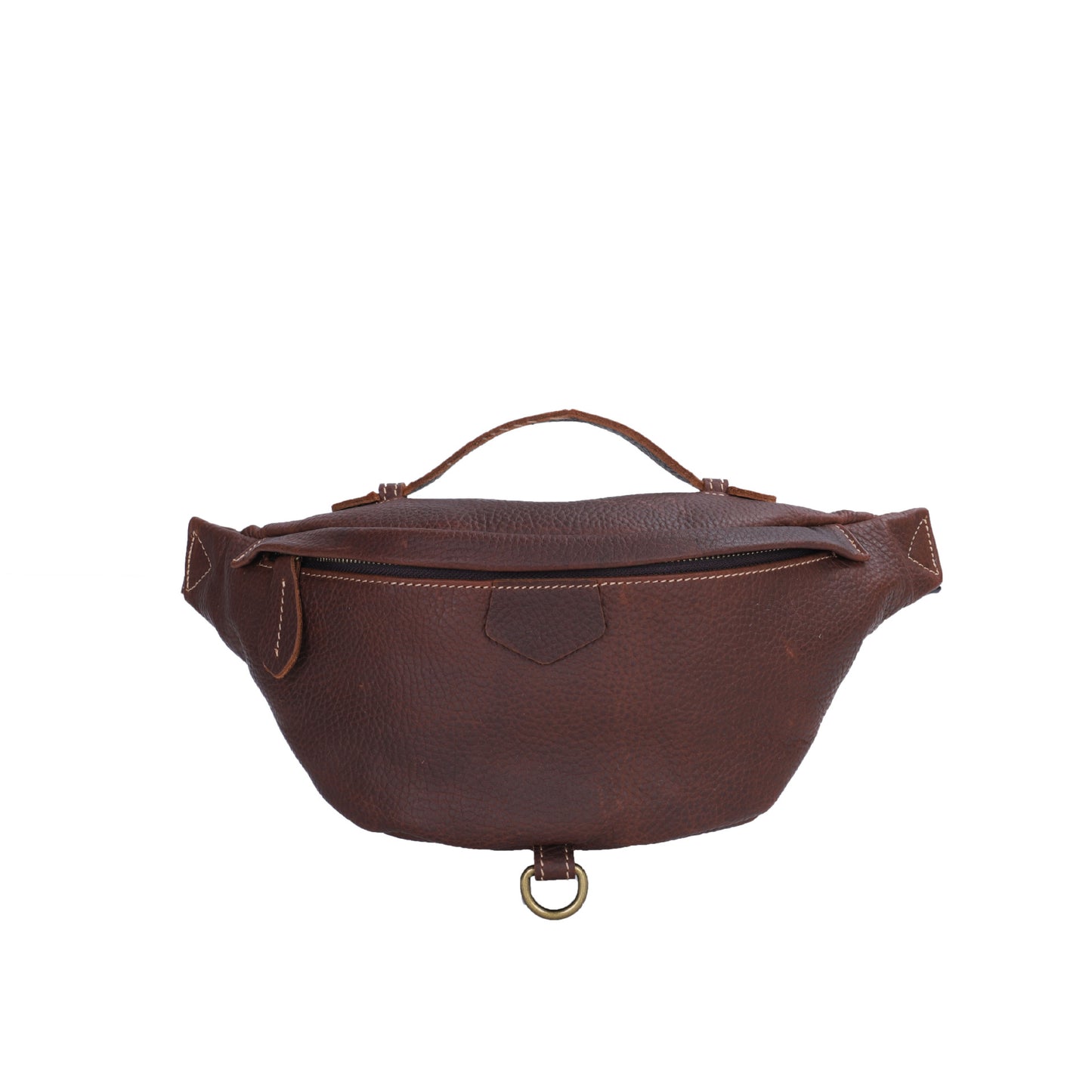 Men's Bust Bag Genuine Cowhide Leather Retro Casual Fashion Waist Pouch Shoulder Bag Crossbody Bag for Men