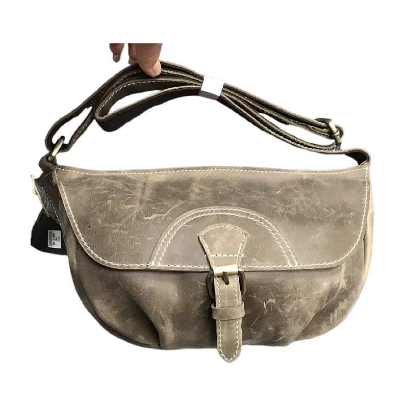 Men's Shoulder Bag Original Design Made of Genuine Cowhide Leather Crazy Horse Fashion Casual Large Capacity Messenger Bag Crossbody Bag for Men