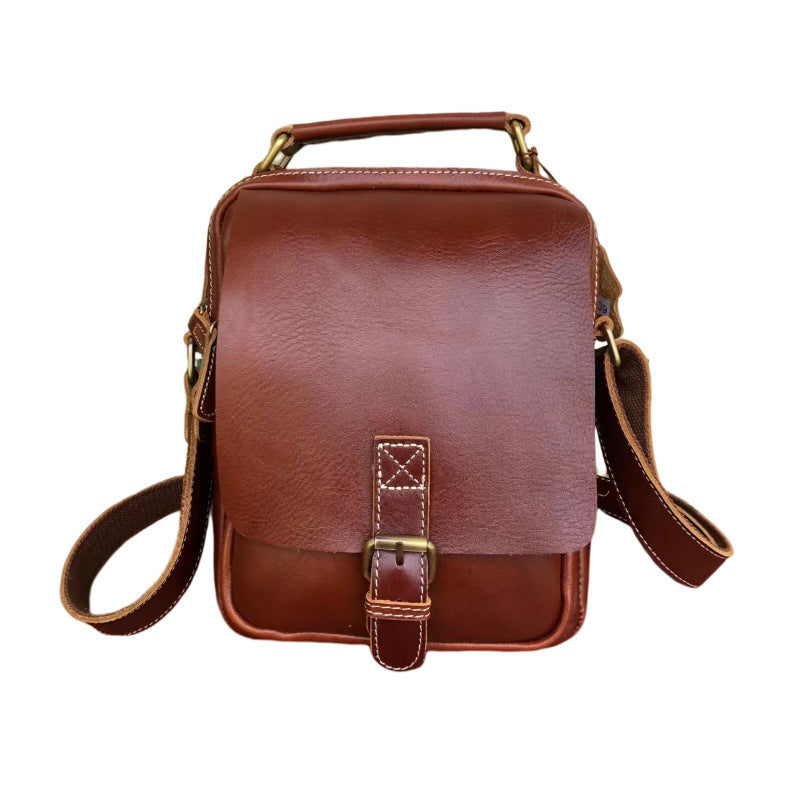 Men's Shoulder Bag Cowhide Multifunctional Waist Pouch Smartphone Pouch Crossbody Bag for Men