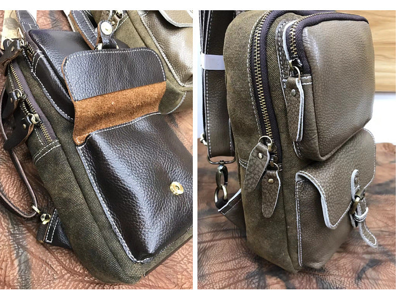 Men's Bust Bag Korean Fashion Casual Waist Pouch Men's Crossbody Shoulder Bag