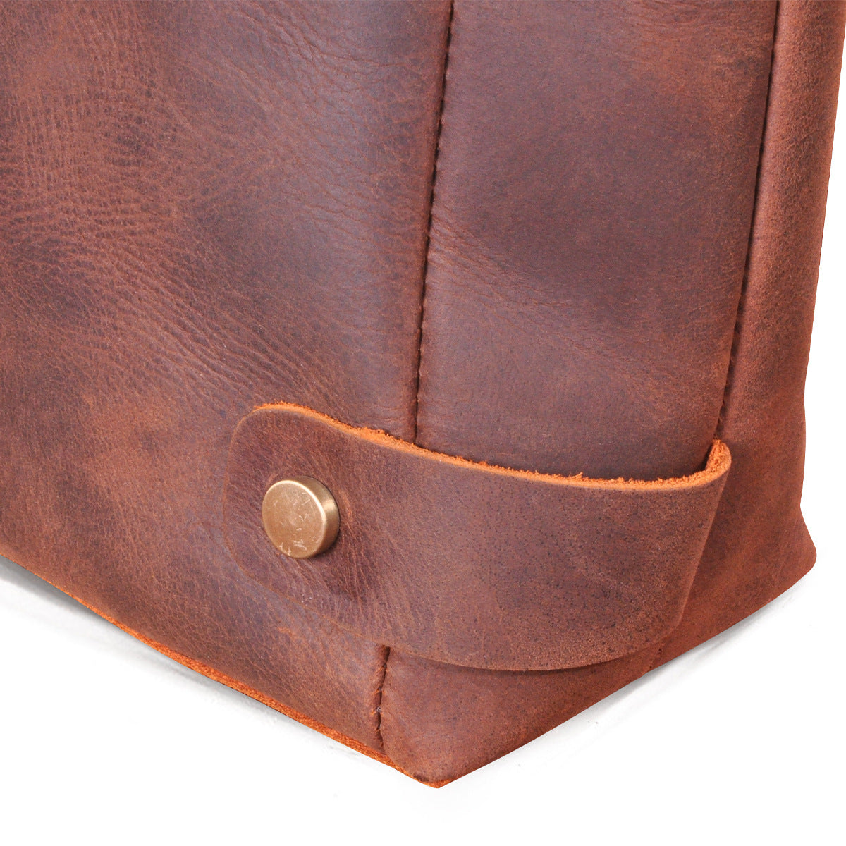 Men's Briefcase Handbag Cowhide Genuine Leather Retro Business Men Computer Bag