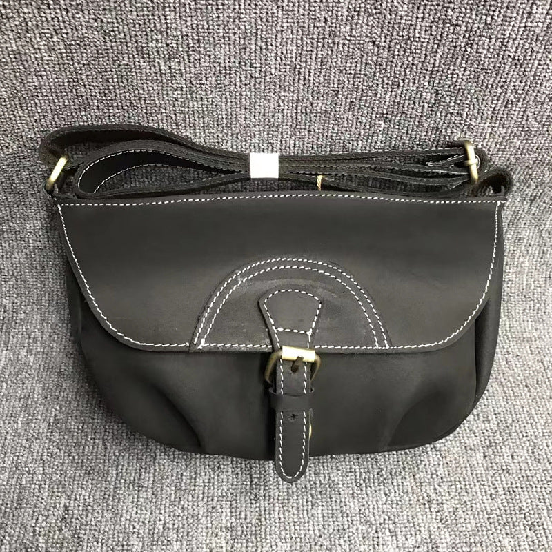 Men's Shoulder Bag Original Design Made of Genuine Cowhide Leather Crazy Horse Fashion Casual Large Capacity Messenger Bag Crossbody Bag for Men