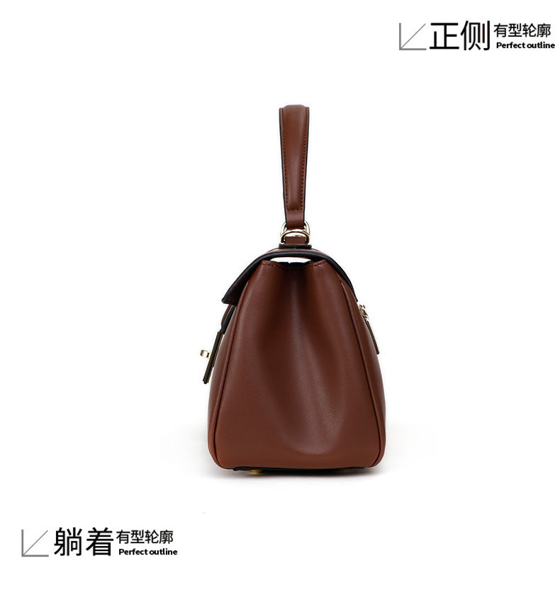 Cowhide women's bag High quality handbag Large capacity Genuine leather retro shoulder bag that goes with anything Fashion handbag.bag