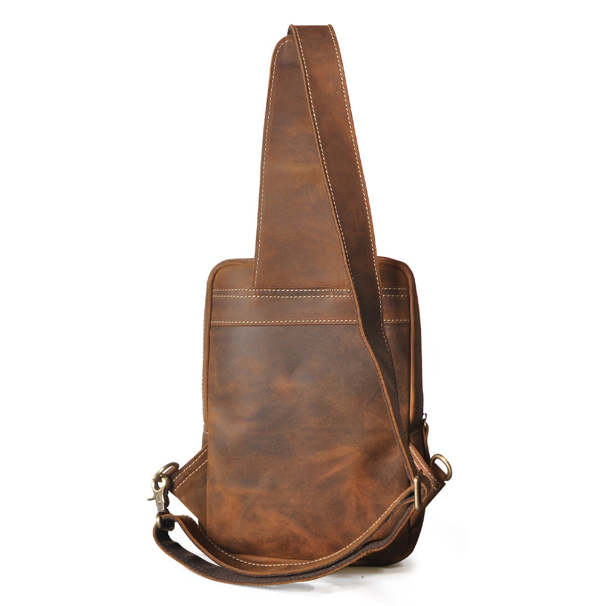 Men's bust bag Genuine cowhide leather outdoor multipurpose crossbody bag for men