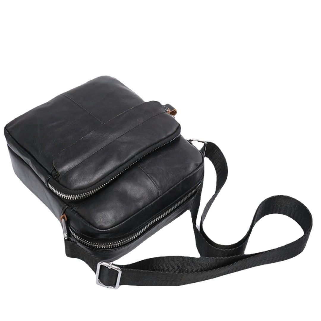 Men's Shoulder Bag Genuine Cowhide Leather Casual Sports Men's Crossbody Bag Briefcase