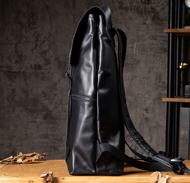 Men's backpack handmade cowhide genuine leather high quality large capacity casual business computer bag fashion men travel bag