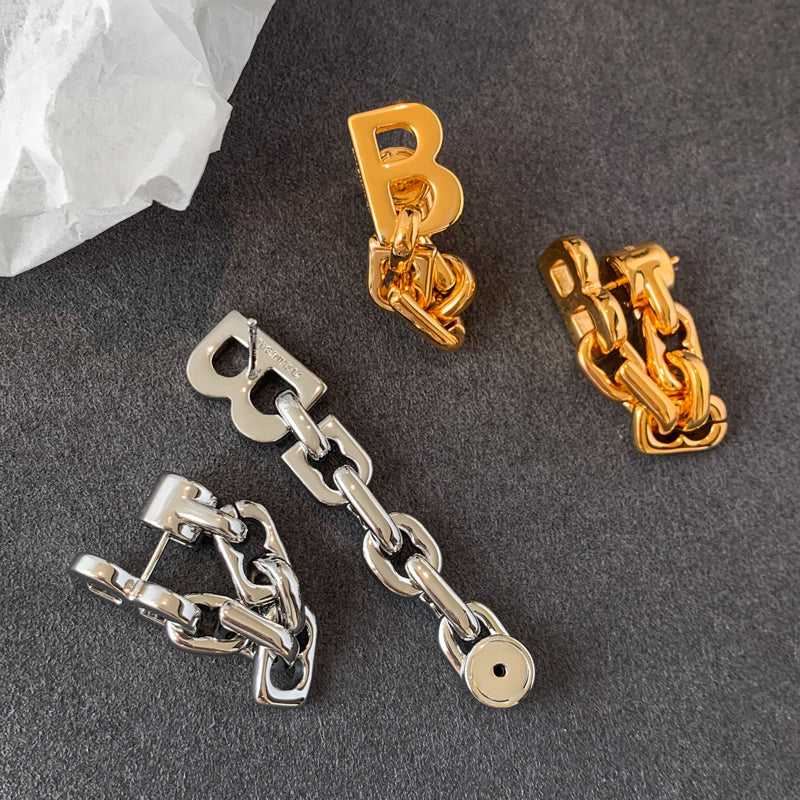 B Chain Long Earrings Women's Temperament Luxury Earrings that Disdain Luxury