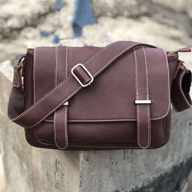 Men's Shoulder Bag Luxury Fashion Genuine Cowhide Leather Business Casual Messenger Bag Crossbody Bag for Men