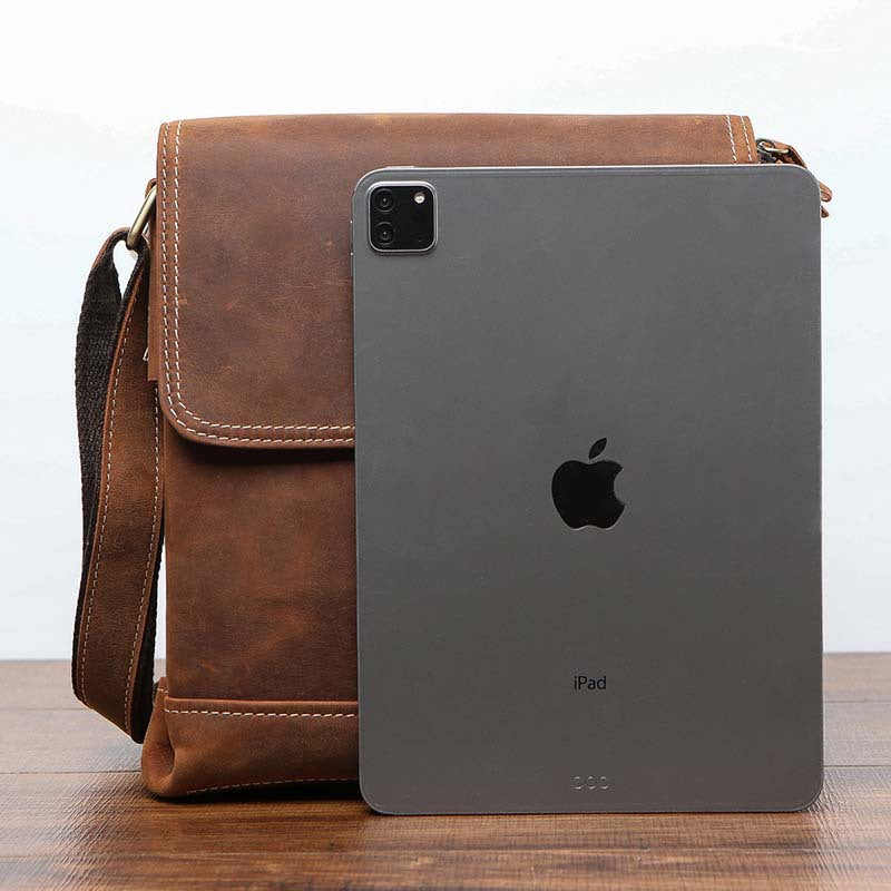 Men's Briefcase Cowhide Genuine Leather Retro Business Men Computer Bag