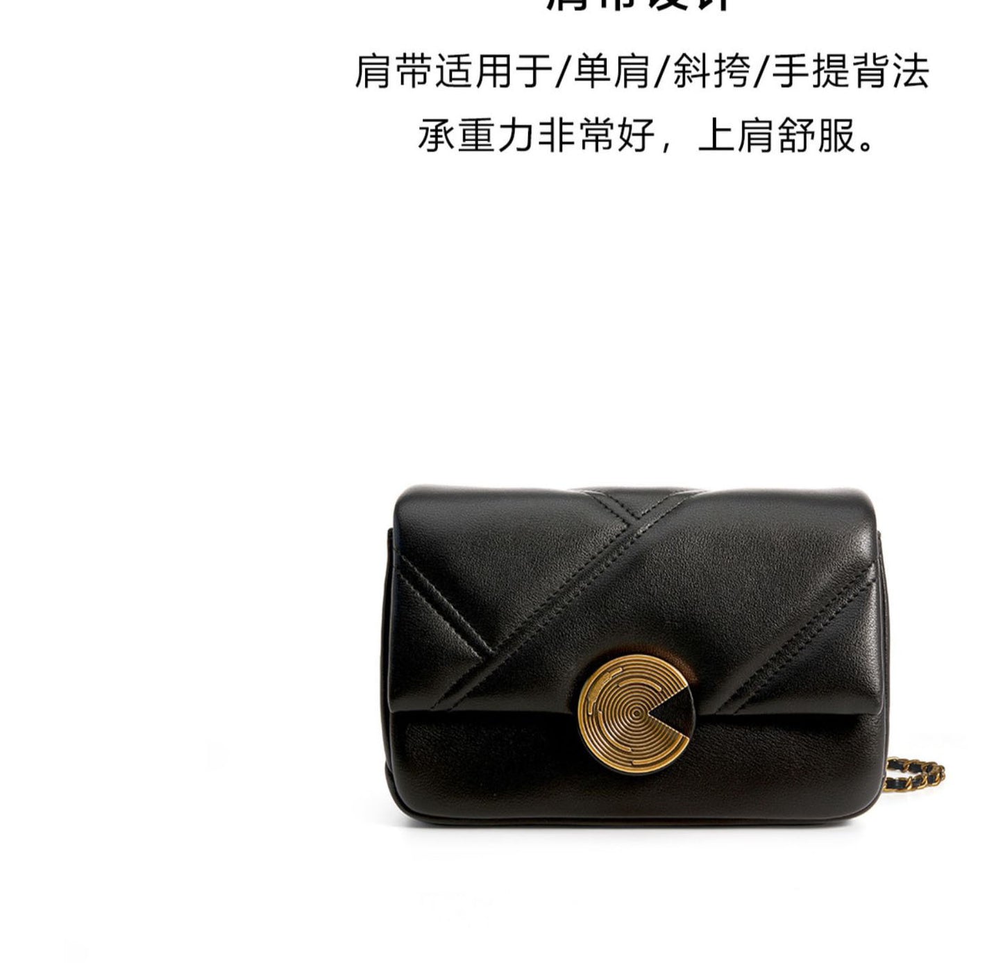 Cowhide plaid chain bag women's luxury square bag genuine leather crossbody bag commuting shoulder bag.Pochette