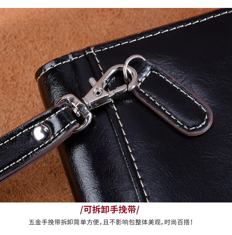 Ladies wallet large capacity clutch bag casual wallet retro simple long wallet