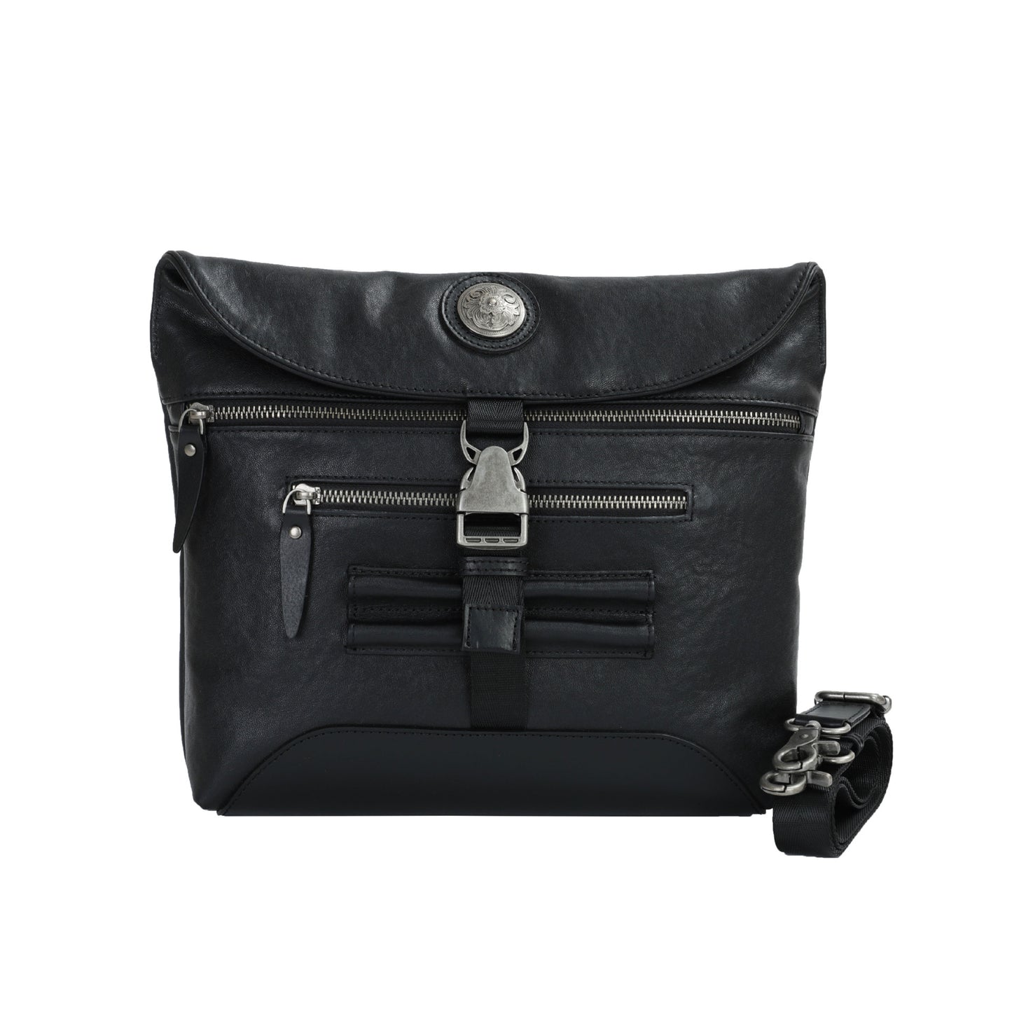 Men's Shoulder Bag Genuine Cowhide Leather Crazy Horse Retro Men's Crossbody Bag