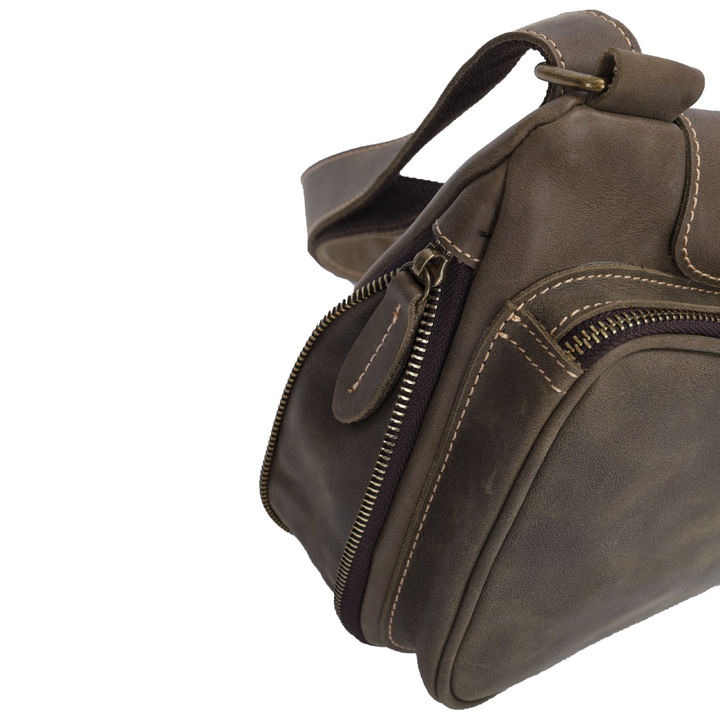 Men's Bust Bag Genuine Cowhide Leather Multifunctional Fashion Waist Pouch Casual Large Capacity Crossbody Bag for Men