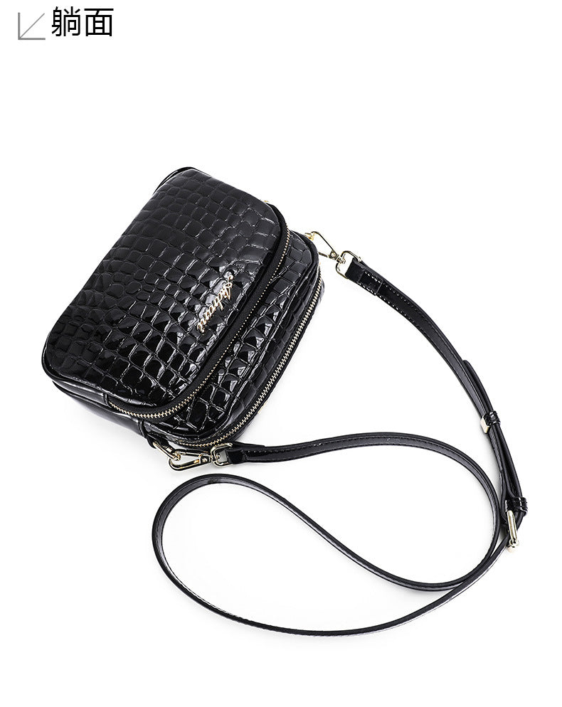 Women's Bag Genuine Leather Jewel Pattern Bag Fashion Crossbody Bag Retro High Quality Shoulder Bag.Pochette