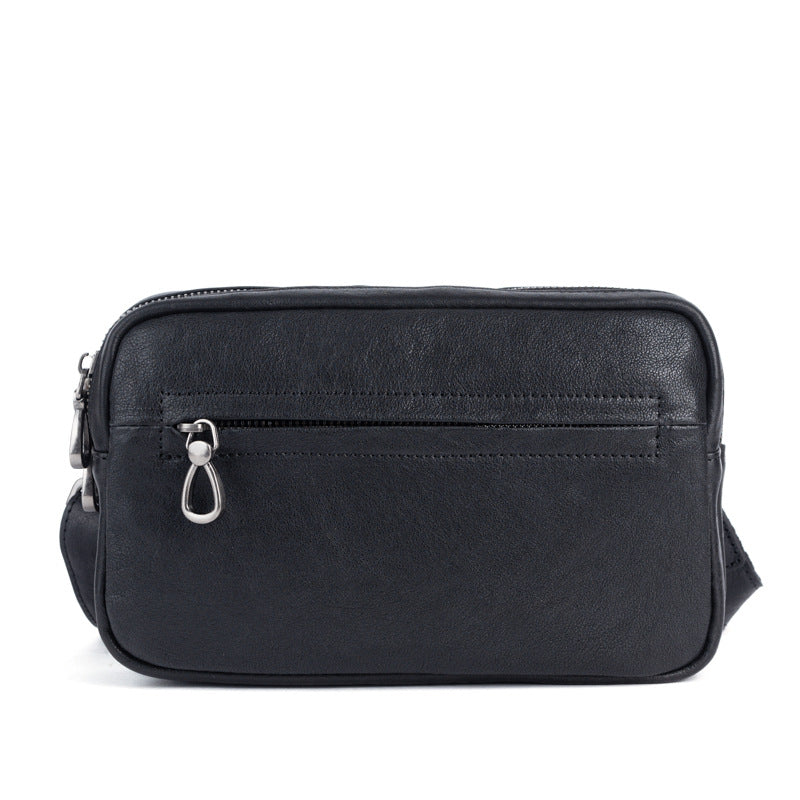 Men's Shoulder Bag Genuine Cowhide Leather Retro Casual Men Clutch Bag Crossbody Bag