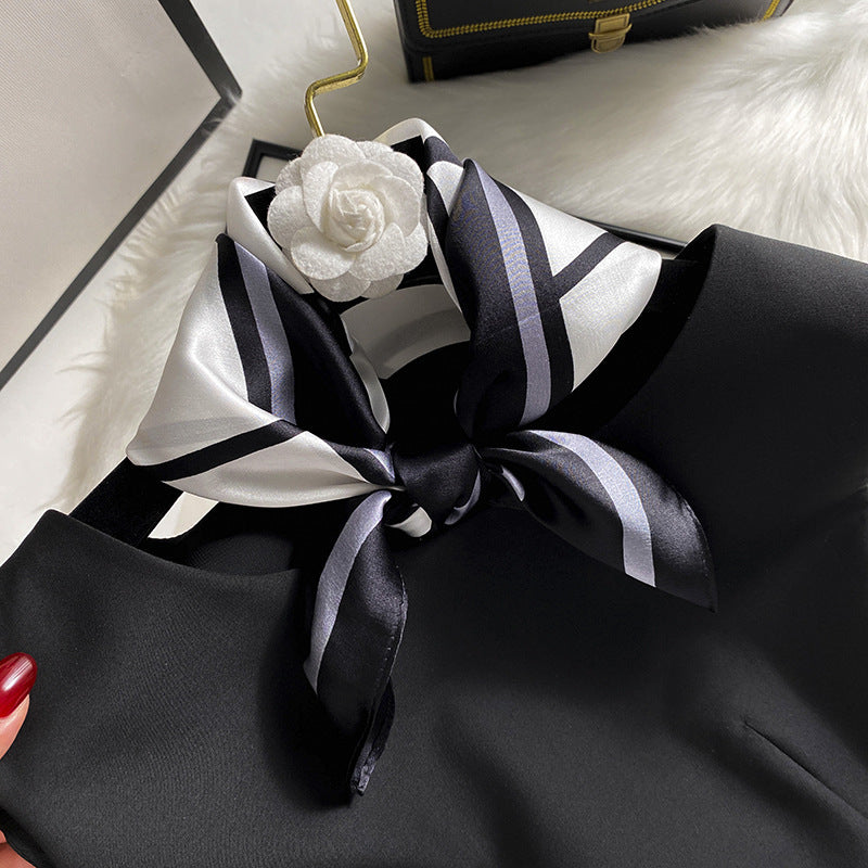 Silk scarf print pattern small scarf fashion matching temperament neckerchief