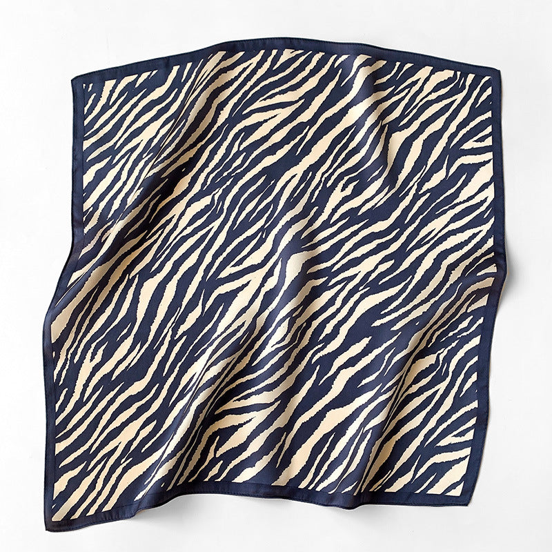 Silk scarf striped pattern small scarf fashion elegant ornament neckerchief