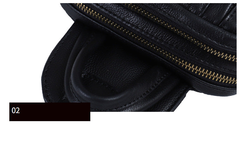 Men's Bust Bag Made of Genuine Cowhide Leather Luxury Casual Fashion Men's Shoulder Bag Crossbody Bag
