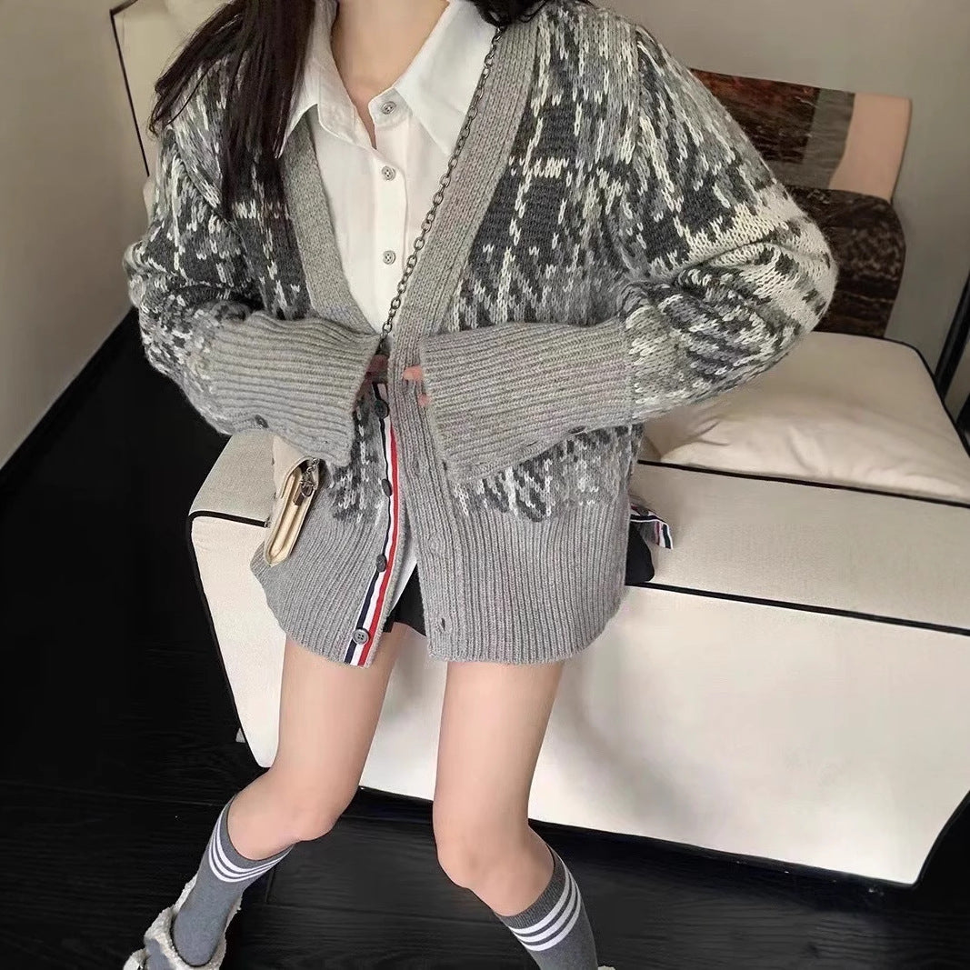 TBファッション長袖ニット セーターカジュアル おしゃれ上着 SY0584