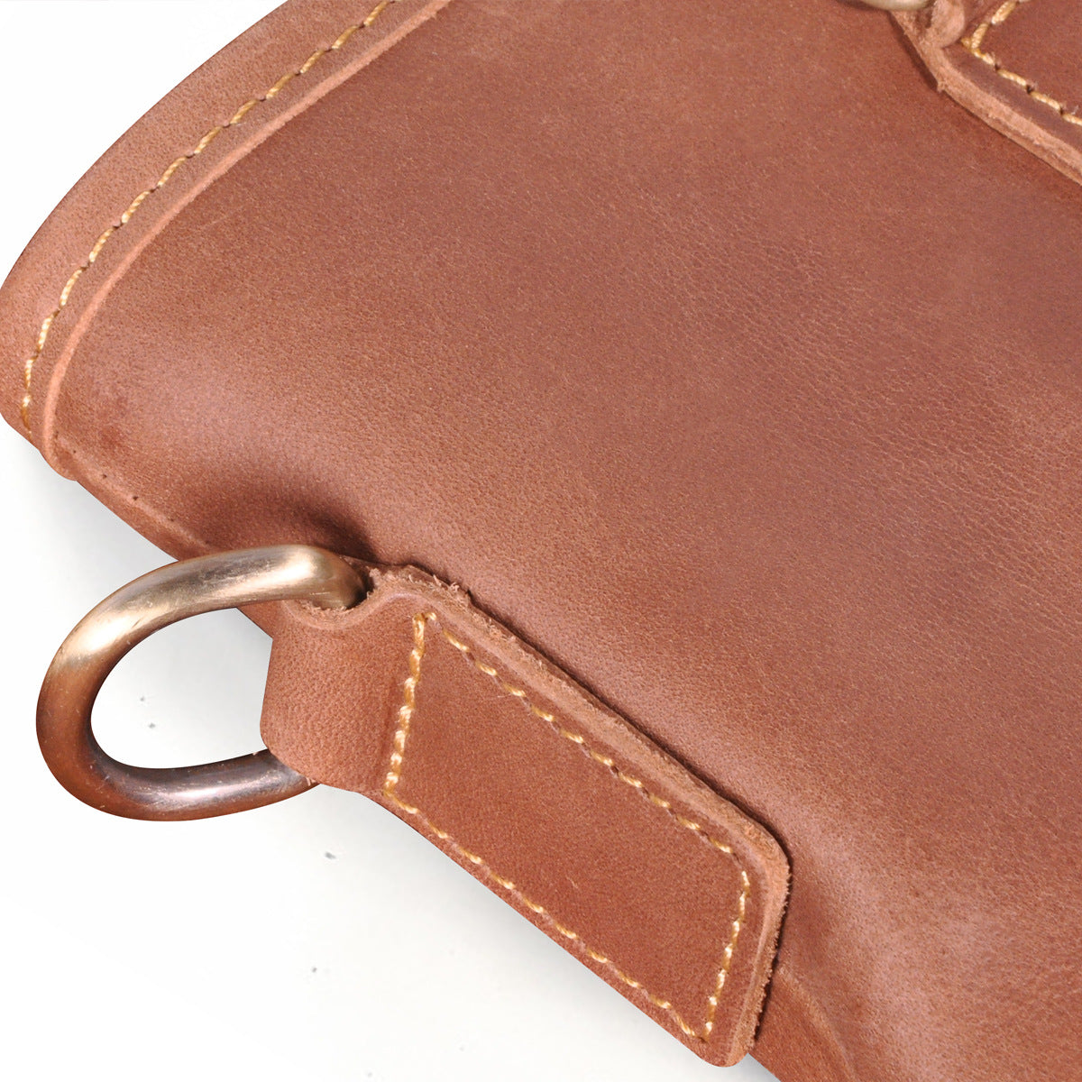 Men's Briefcase Shoulder Bag Retro Business Handbag Cowhide Genuine Leather Men Computer Bag