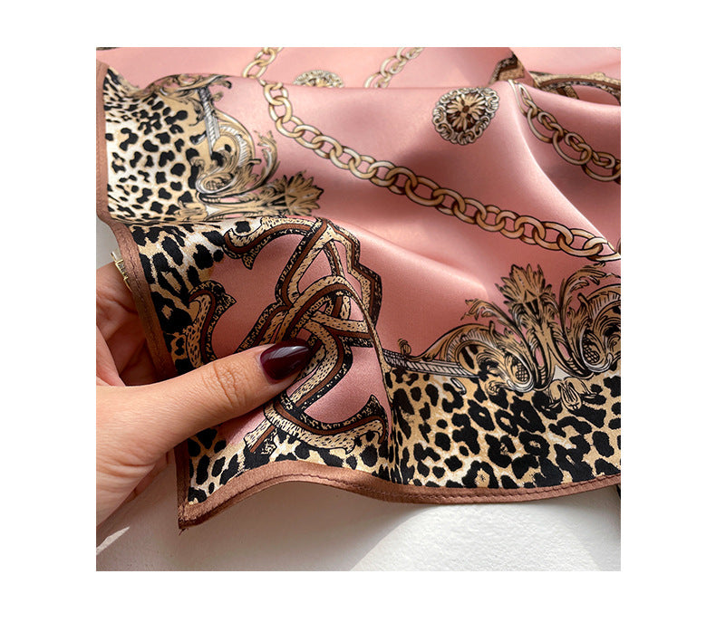 Silk scarf print pattern Thin scarf and blazer Shirt A temperamental scarf that goes with anything