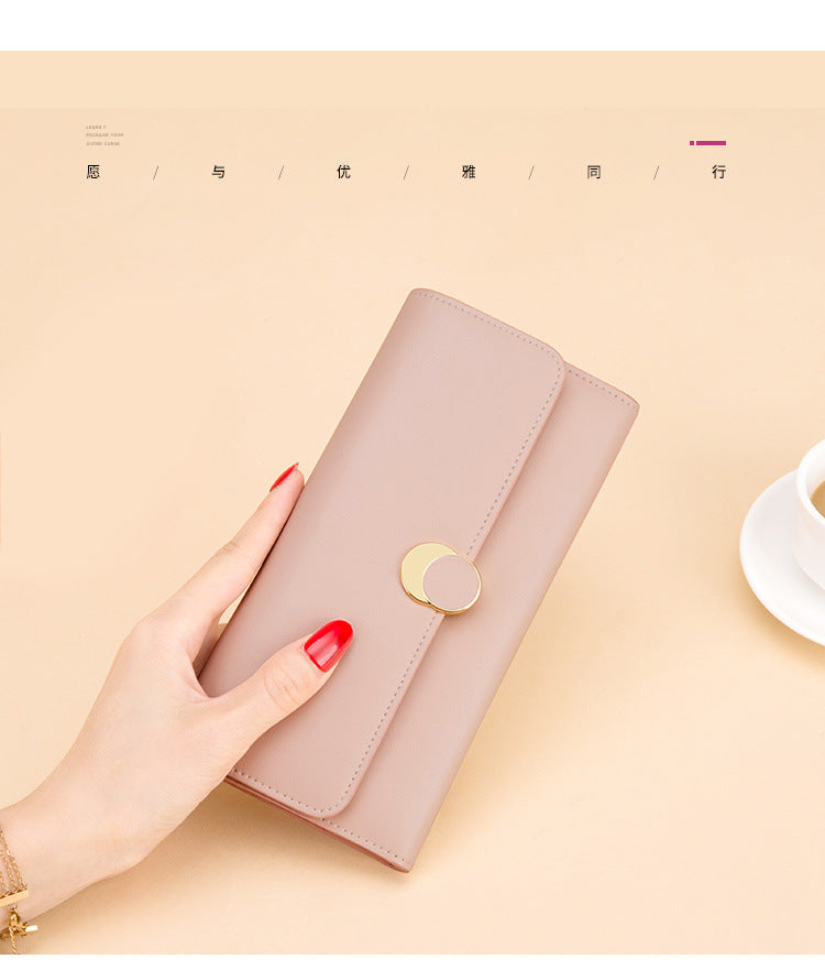 Women's wallets Genuine leather long wallets Large capacity clutch bags Trends Retro wallets that go with anything Elegant