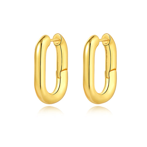 CE metal U-shaped earrings for ladies minor design sense luxury simple temperament luxury earrings