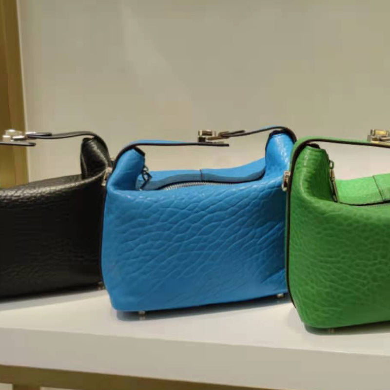 Sheep leather bucket bag Stylish simple crossbody bag Shoulder bag Luxury shoulder bag. Pochette