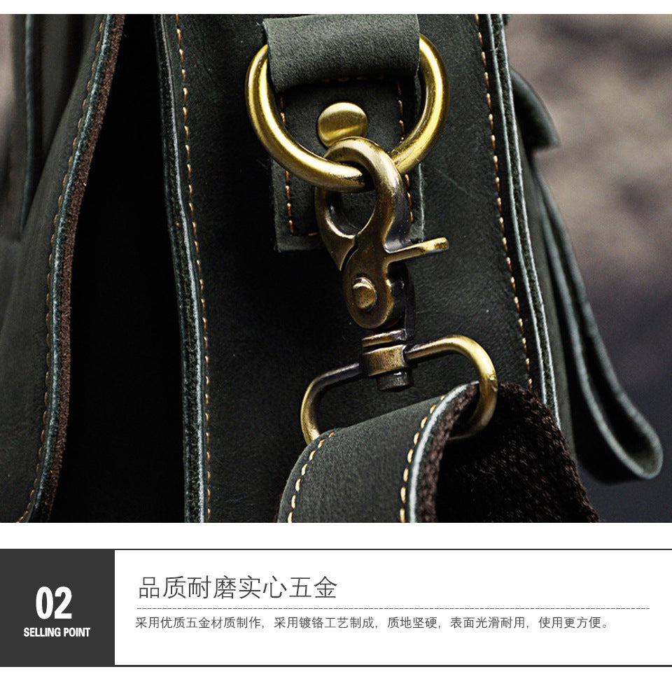 Men's handbag genuine cowhide leather business briefcase men's computer bag