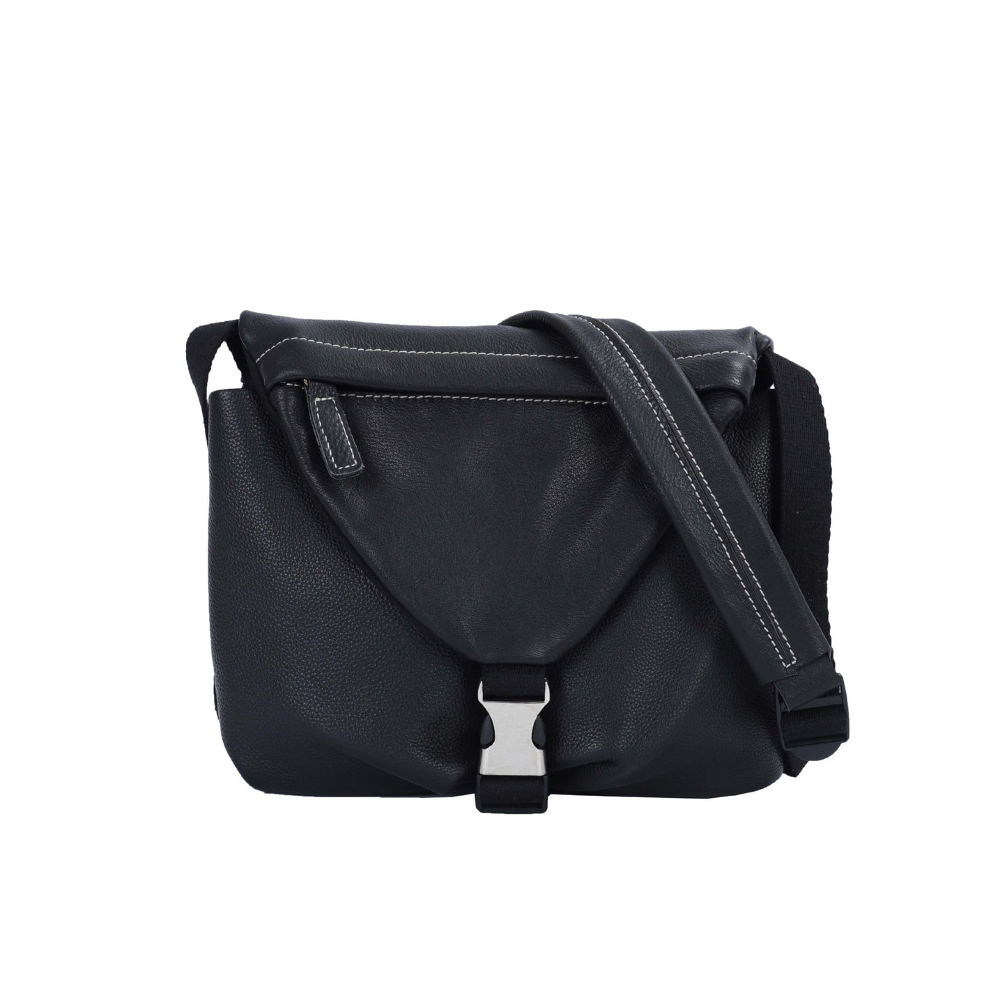 Men's Shoulder Bag Cowhide Soft Leather Casual Business Large Capacity Crossbody Bag for Men