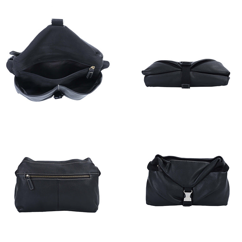Men's Crossbody Bag Tote Bag Cowhide Genuine Leather Casual Fashion Shoulder Bag for Men