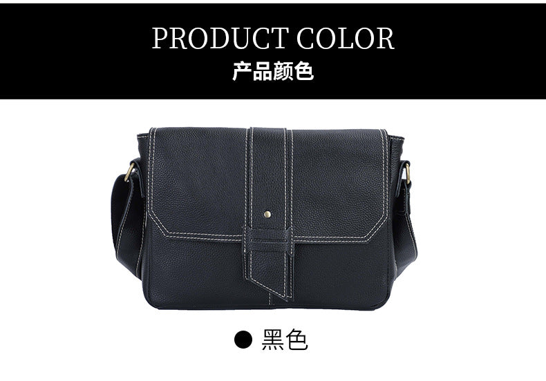 Men's Shoulder Bag Cowhide Retro Men's Crossbody Bag Messenger Bag