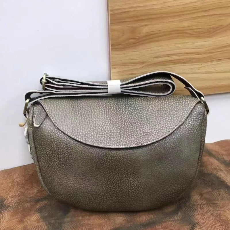 Men's Shoulder Bag Original Cowhide Genuine Leather Commuting Simple Luxury Men's Crossbody Bag