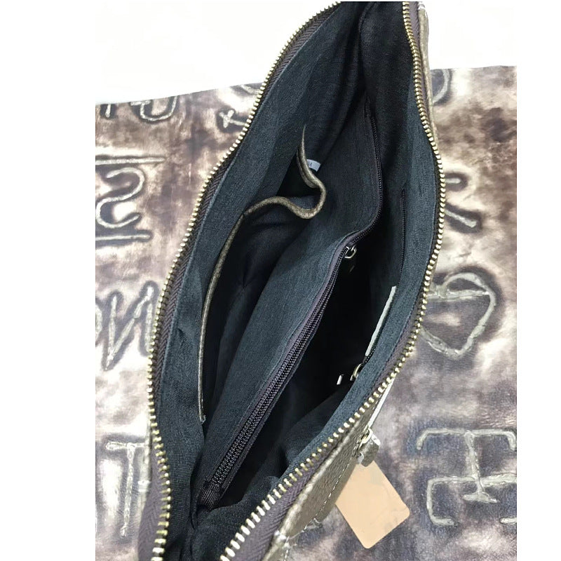 Men's Shoulder Bag Genuine Cowhide Leather Soft Leather Business Casual Commuting Crossbody Bag for Men
