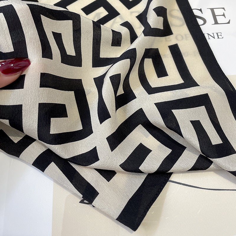 Silk scarf pattern mother pattern fashion elegant temperament silk scarf and neckerchief