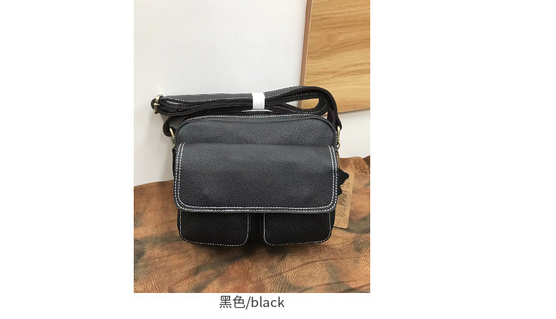Men's shoulder bag Genuine cowhide leather casual Korean fashion multifunctional crossbody bag for men