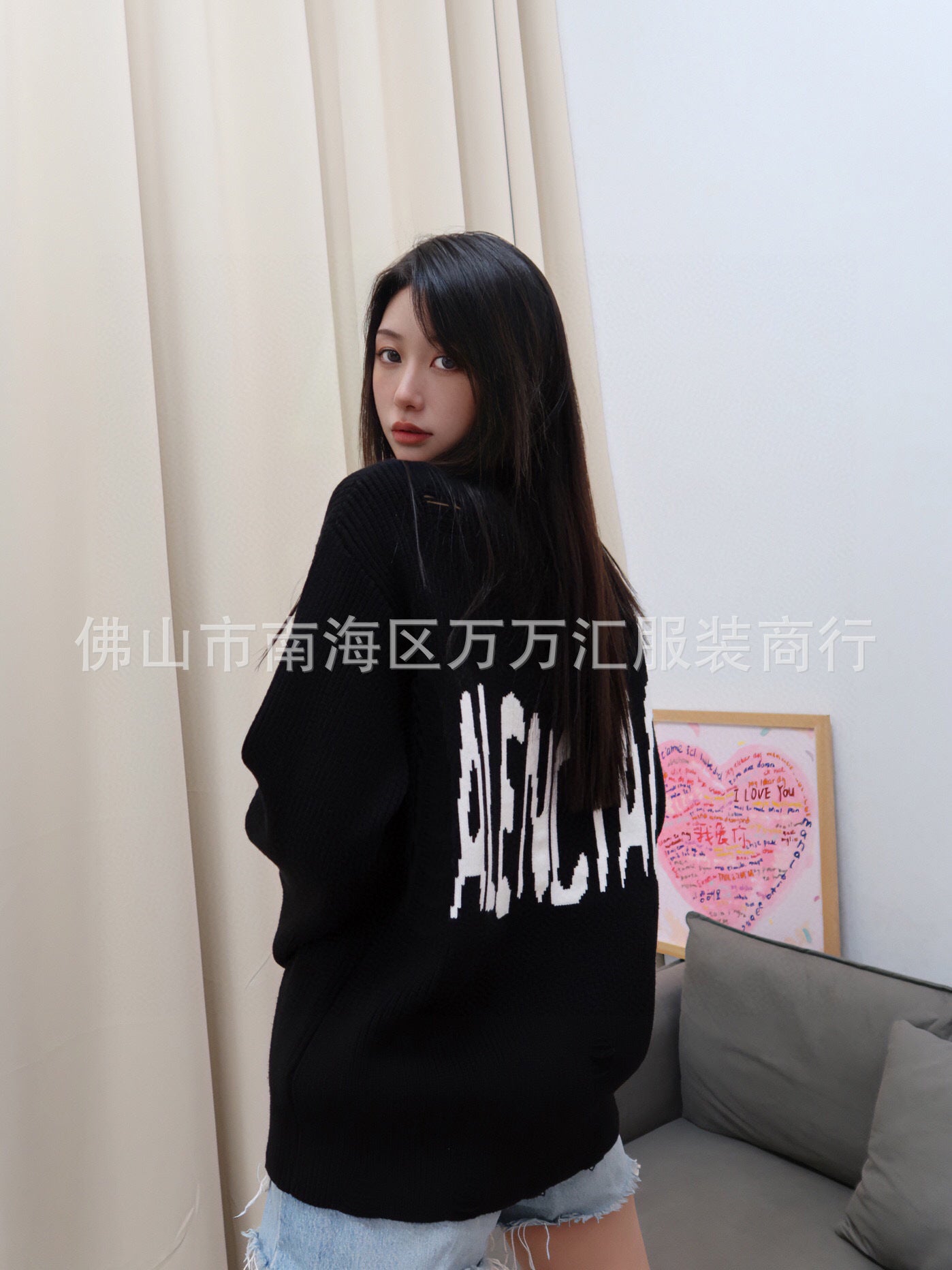 ファッション長袖ニットセーター おしゃれクールカジュアル 上着 SY1124